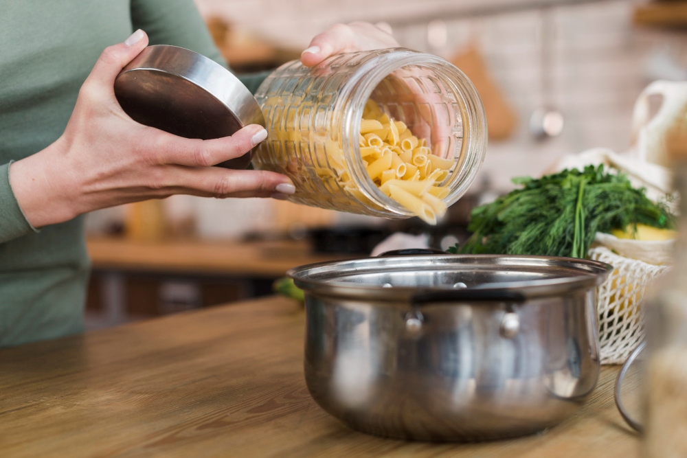 Pot de pasta i una olla