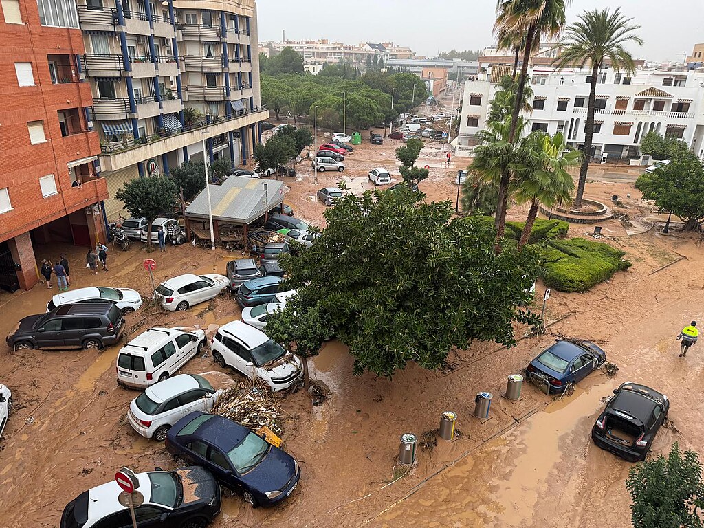 Vista de la localidad d Catarroja, inundada por la DANA 2024 - Imagen de Manuel Pérez García and Estefania Monerri Mínguez