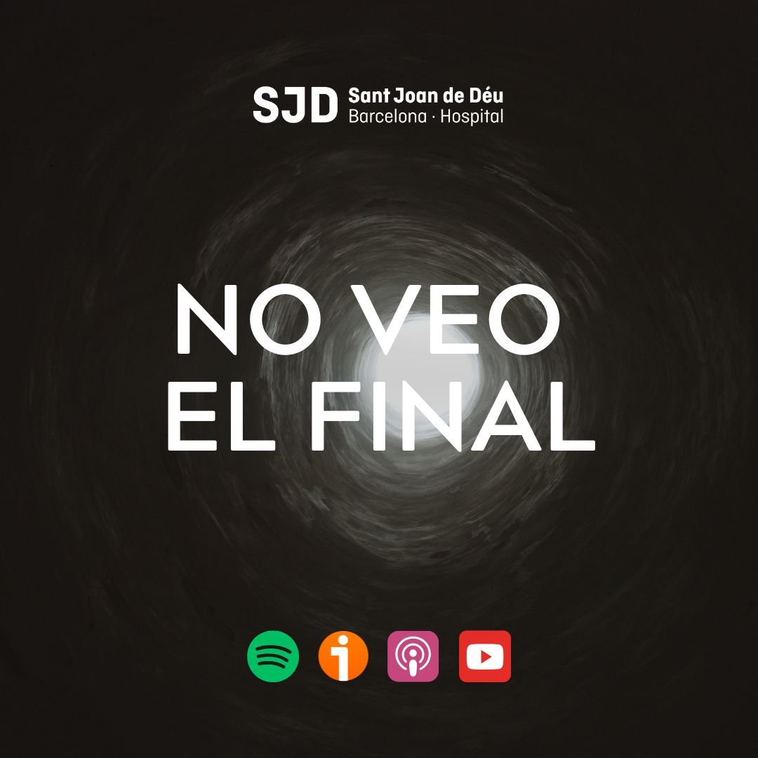 Imagen oscura con la frase "no veo el final"