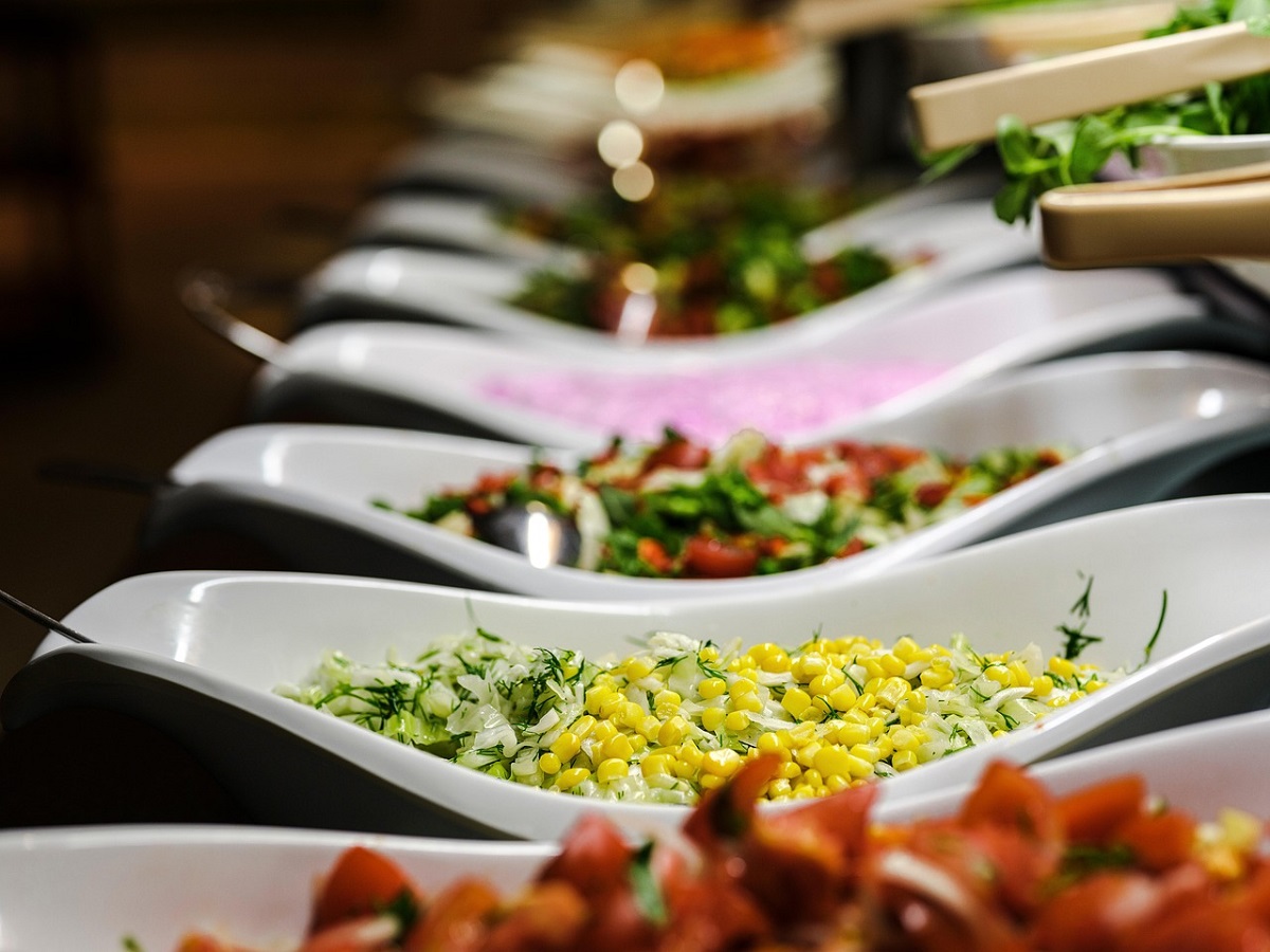 Buffet com a opció per menjar fora de casa