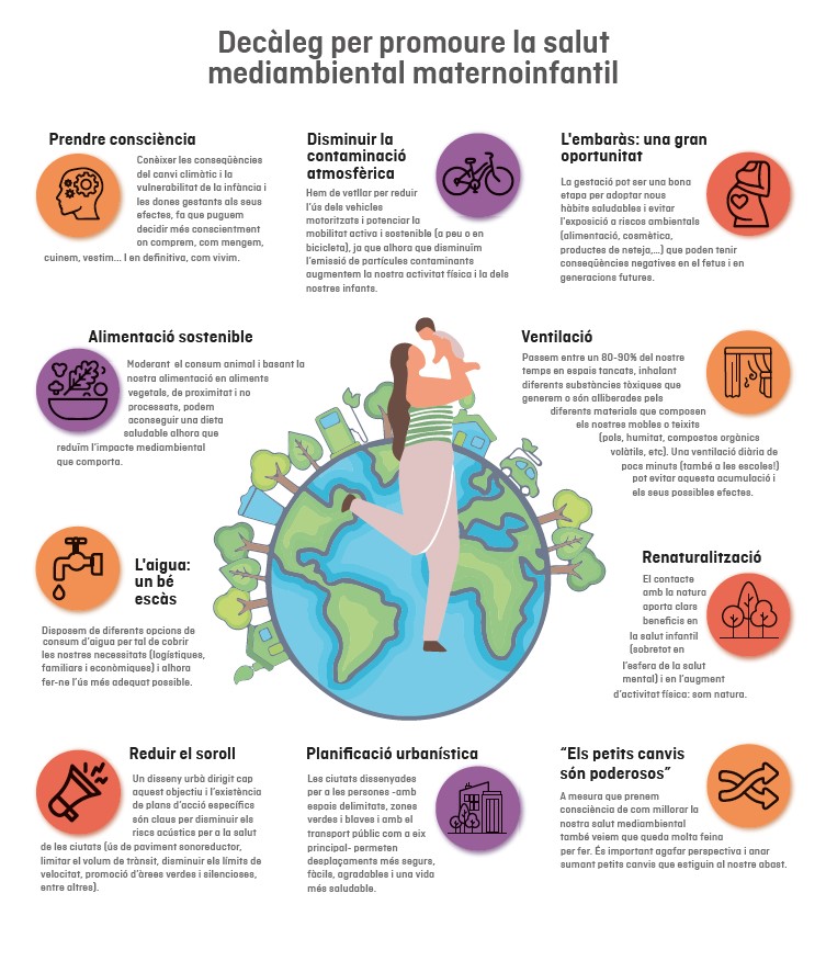 Decàleg per promoure la salut mediambiental maternoinfantil